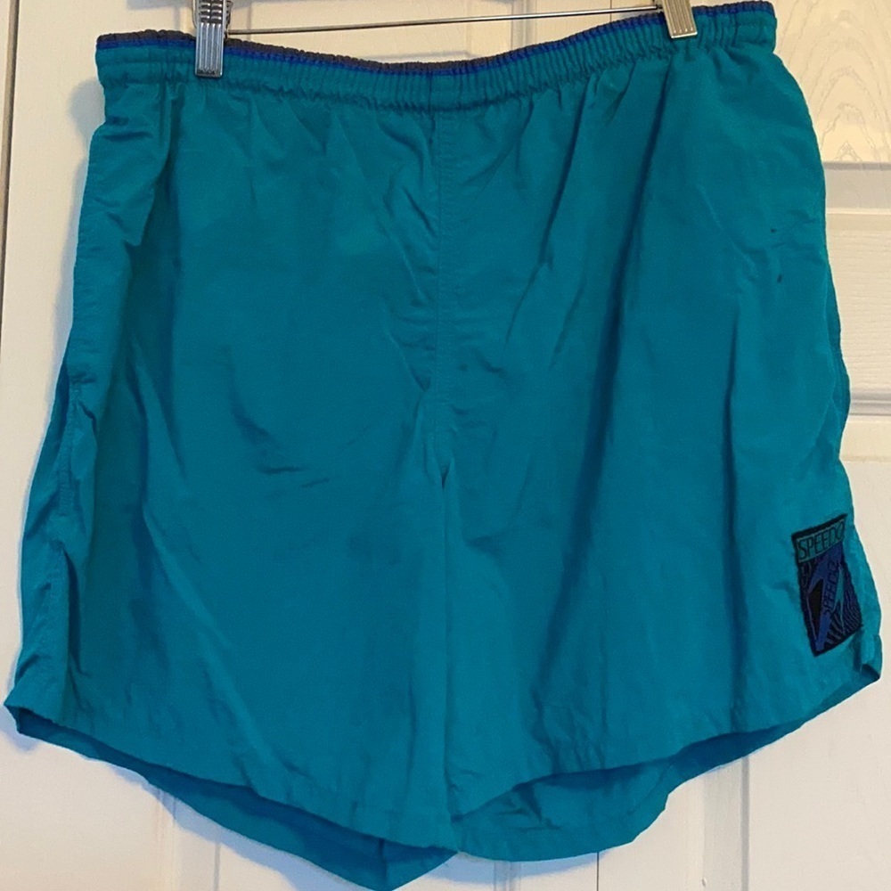 Vintage SPEEDO Color Block Swim Trunks